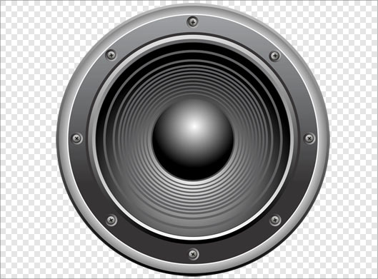 فایل png اسپیکر و بلندگو بصورت دوربری شده