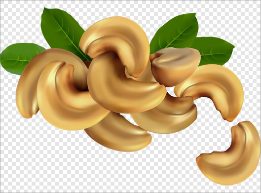 فایل Png دوربری شده بادام های هندی بصورت ترانسپرنت