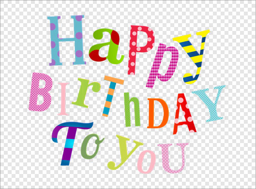 فایل png لوگوتایپ تولید شما مبارک (Happy Birthday to you)