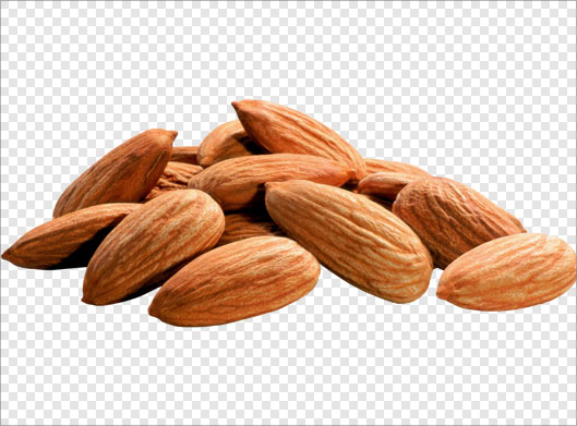 فایل png دوربری شده مغز بادام بصورت ترانسپرنت