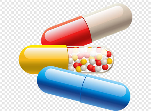 فایل دوربری شده کپسول های خوراکی با پسوند png