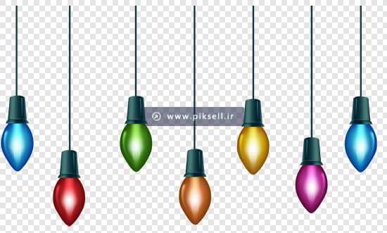 دانلود فایل png لامپ های تزئینی آویزی