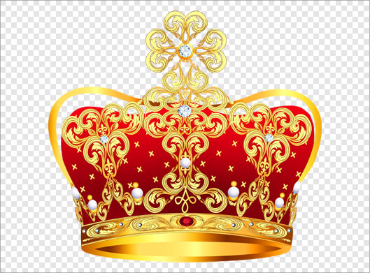 فایل png تاج طلای پادشاهی بصورت دوربری شده