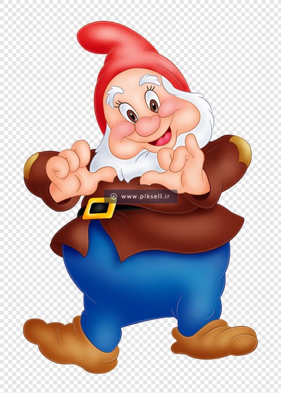 فایل png کاراکتر کارتونی پیرمرد بصورت ترانسپرنت