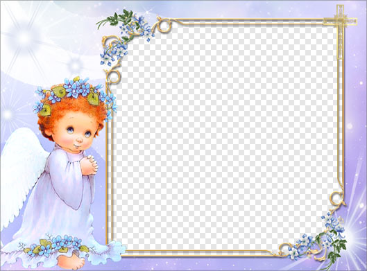 فایل png دوربری شده قاب و فریم با طرح کودکانه