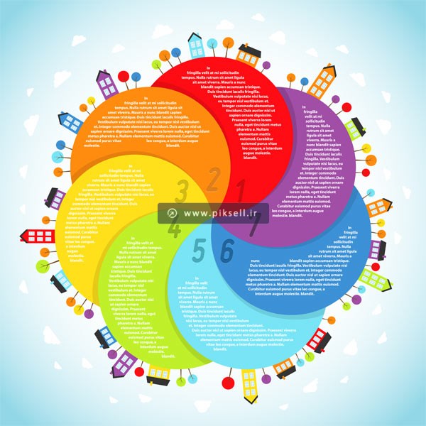 دانلود وکتور با طرح گرافیکی اینفوگرافیکی
