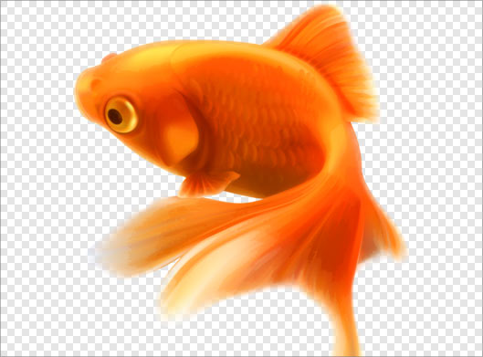 فایل png دوربری شده ماهی قرمز گلی شب عید