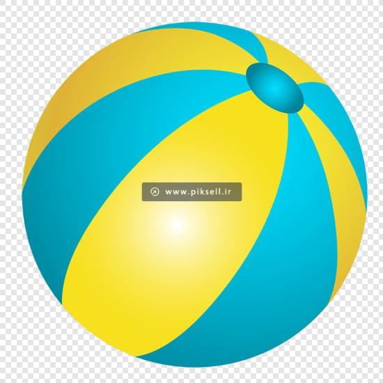 فایل png دوربری شده توپ بادی ساحلی بصورت ترانسپرنت