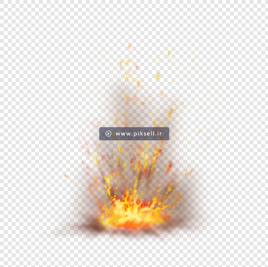 فایل png دوربری شده افکت آتش ، جرقه و ترقه