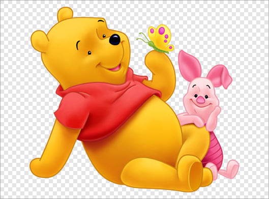 دانلود فایل png شخصیت کارتونی pooh (بدون زمینه)