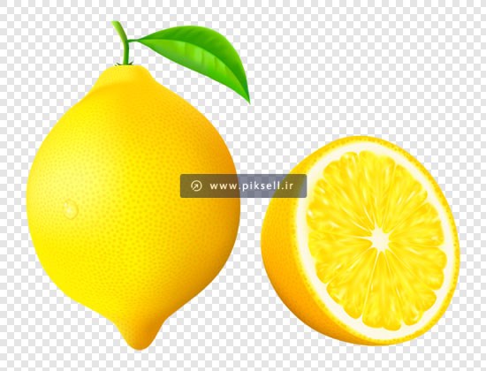 دانلود فایل png لیمو ترش زرد رنگ بصورت دوربری شده