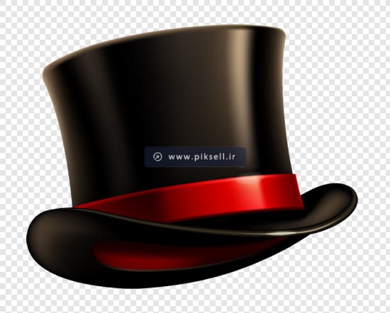 فایل png دوربری شده کلاه سیاه بصورت ترانسپرنت