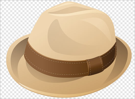 فایل Png دوربری شده کلاه قهوه ای