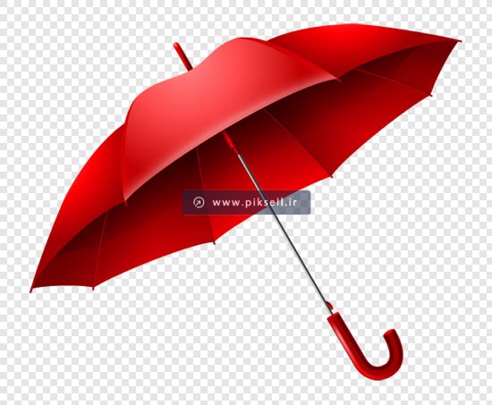 تصویر دوربری شده چتر قرمز رنگ با پسوند png