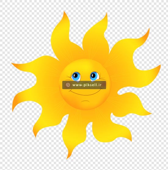 فایل png دوربری شده خورشید تابان بدون پس زمینه