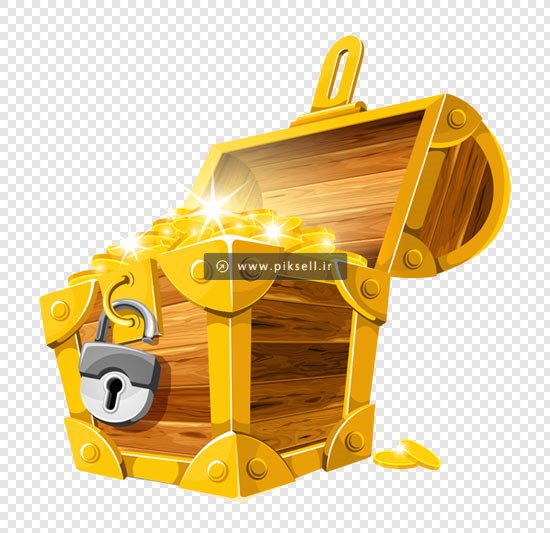 فایل png دوربری شده صندوقچه گنج بصورت ترانسپرنت