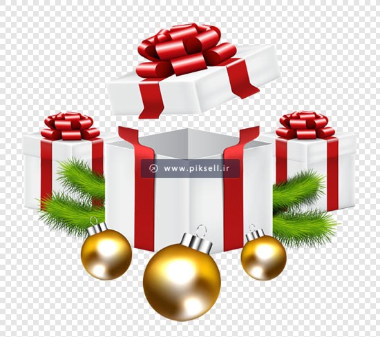 فایل png دوربری شده جعبه کادو و هدیه