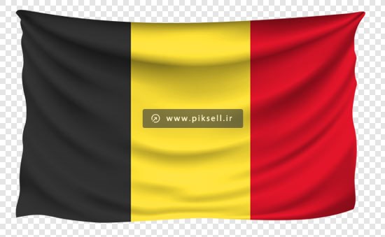 فایل دوربری شده پرچم کشور بلژیک (Flag of Belgium)