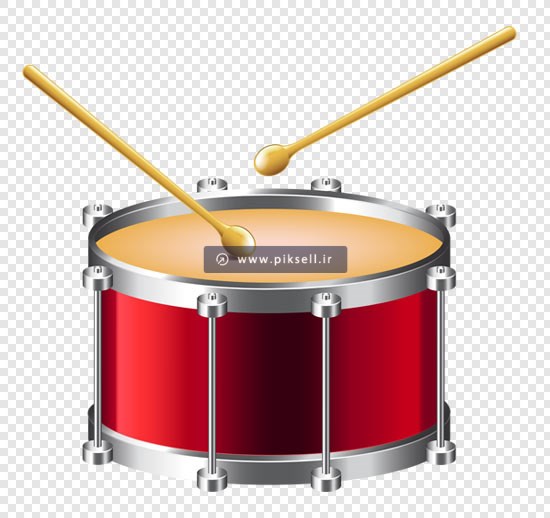 فایل png دوربری شده طبل قرمز بدون پس زمینه