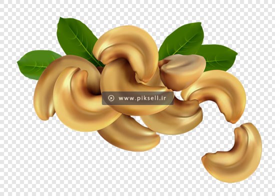 فایل Png دوربری شده بادام های هندی بصورت ترانسپرنت