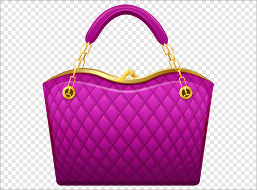 دانلود فایل png کیف زنانه بنفش بصورت دوربری شده