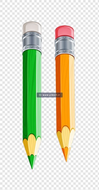 فایل png دوربری شده مدادهای رنگی