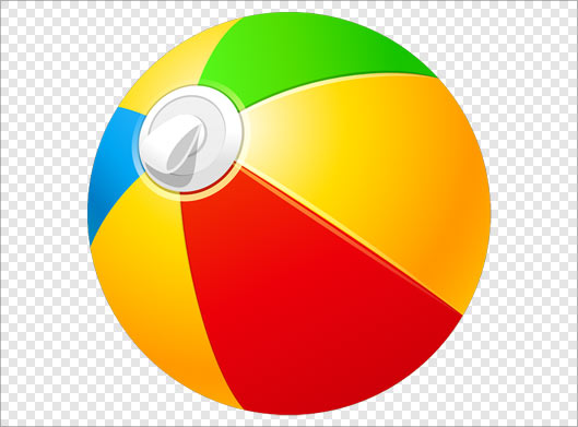 فایل دوربری شده و بدون زمینه توپ رنگی باد با پسوند png