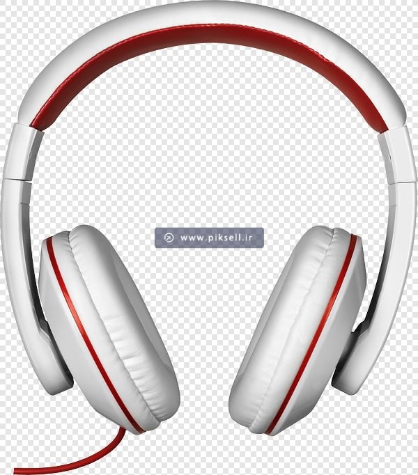فایل png دوربری شده هدفون سفید