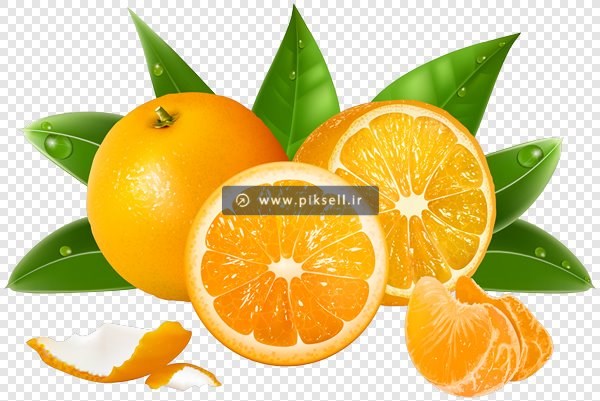 فایل png دوربری شده پرتقال های نارنجی بصورت ترانسپرنت