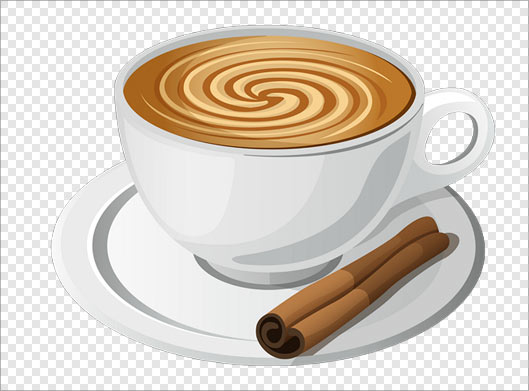 دانلود فایل png با طرح فنجان کاپوچینو و قهوه