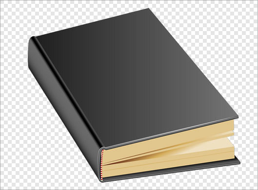 فایل png کتاب بسته شده بصورت دوربری شده