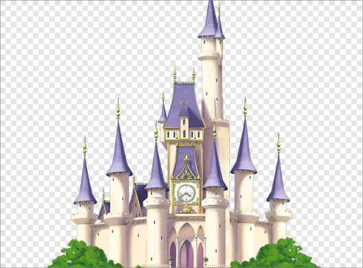 فایل Png دوربری شده قلعه بصورت کارتونی