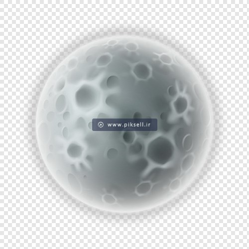 فایل دوربری شده با طرح ماه بصورت گرافیکی با پسوند png