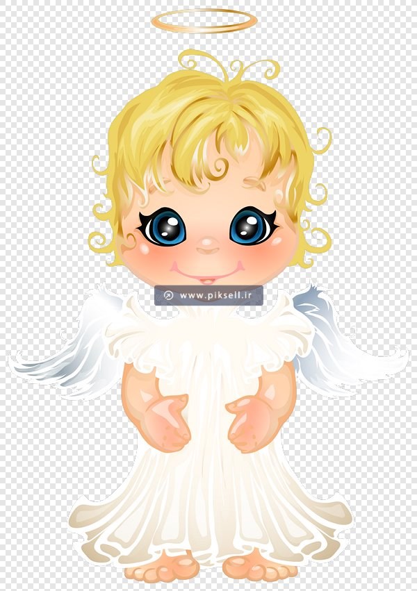 فایل دوربری شده فرشته کوچولوی بالدار با فرمت png