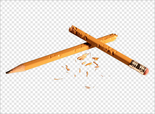 فایل png با طرح مداد سیاه شکسته