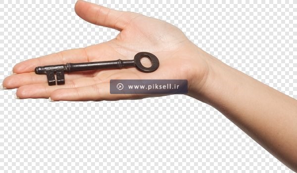 فایل دوربری شده کلید کف دست بصورت ترانسپرنت png
