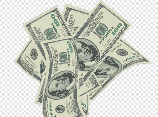 دانلود فایل png اسکناس های دلار بصورت ترانسپرنت