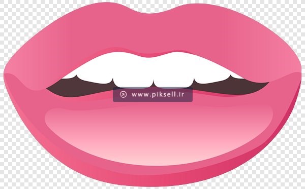 تصویر بدون زمینه و دوربری شده لب صورتی با فرمت png
