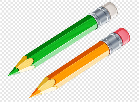 فایل png دوربری شده مدادهای رنگی