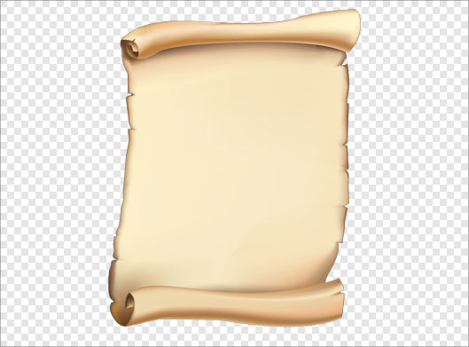 دانلود فایل png دوربری شده طومار قدیمی