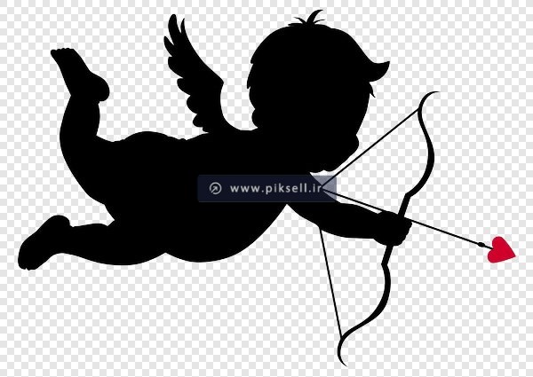 فایل png فرشته کوچولو با تیر و کمان