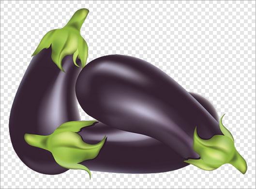 فایل png دوربری شده بادمجان بصورت ترانسپرنت