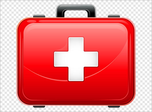 فایل PNG کیف کمک های اولیه قرمز بصورت ترانسپرنت