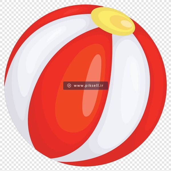 فایل png توپ بادی ساحلی بصورت ترانسپرنت