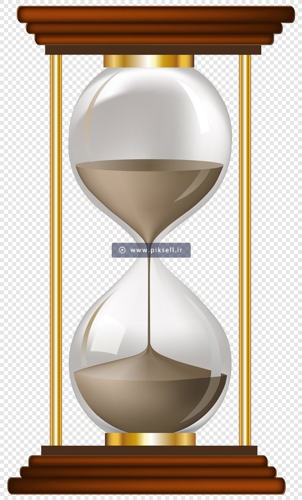 دانلود فایل png ساعت شنی بصورت دوربری شده