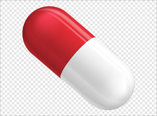 فایل png کپسول بصورت دوربری شده
