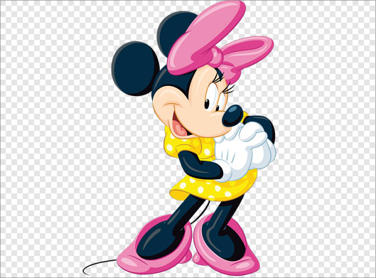 فایل png کاراکتر کارتونی میکی موس دختر