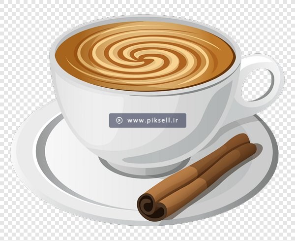 دانلود فایل png با طرح فنجان کاپوچینو و قهوه
