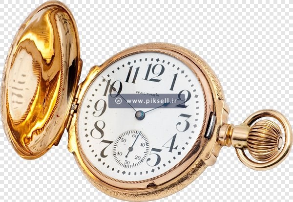 فایل دوربری شده ترانسپرنت ساعت قدیمی لوکس