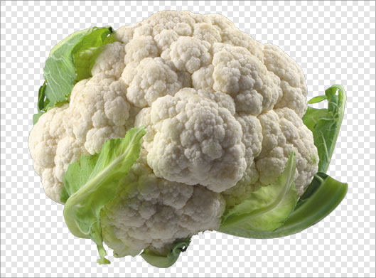 فایل png گل کلم سفید بصورت ترانسپرنت دوربری شده